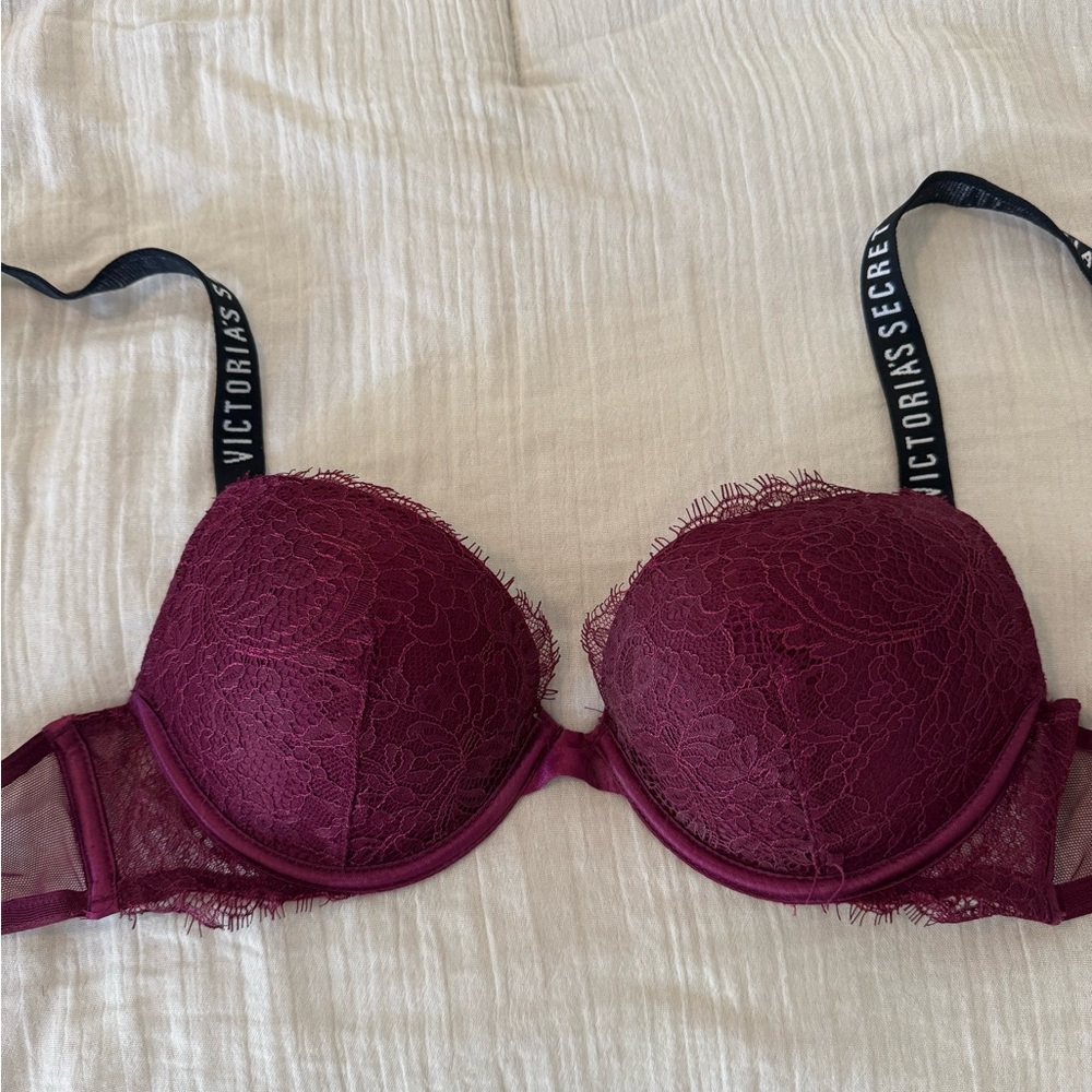 Victoria's Secret Burgundy Lace Bra
